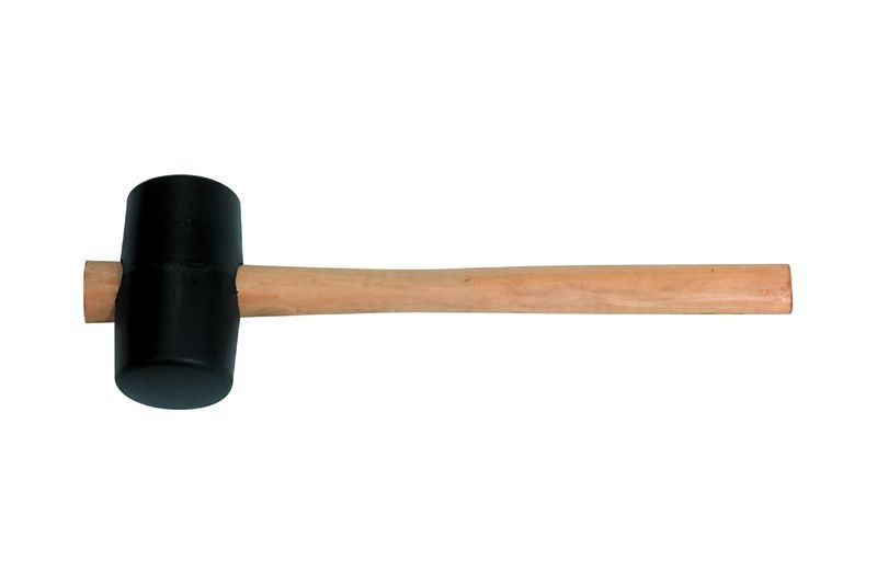 GUMMIHAMMER  90 X 140 MM   MIT STIEL