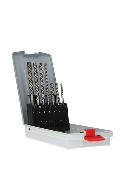 SDS-PLUS 7X BOHRKASSETTE 7-TLG. 5/6/8x50/115mm, 6/8/10/12x100/165mm