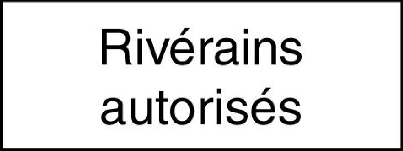 10.261 Zusatztafel EG Grösse cm: 40/20, Text: Riverains autori