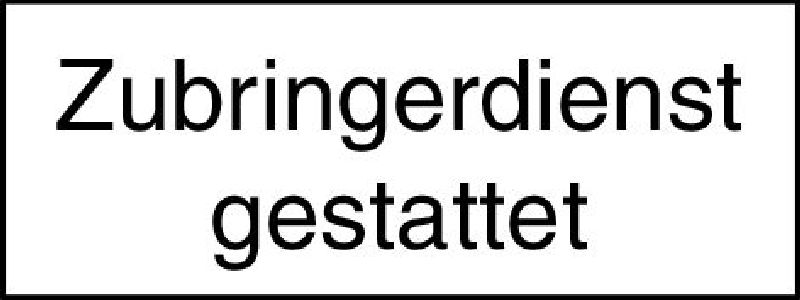 .ZUSATZTAFEL 50/20 ZUBRINGERDIENST GEST.