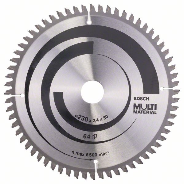 Kreissägeblatt HM 230X30X2,4 / 64 Z MULTI-MATERIAL