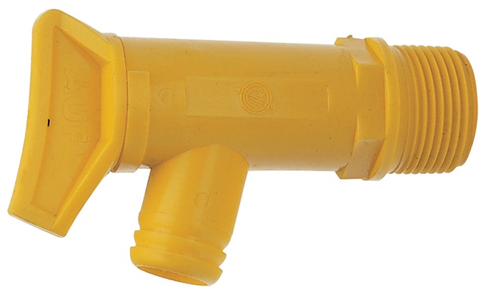 Fasshahn gelb Kunststoff 3/4" für leicht Medien