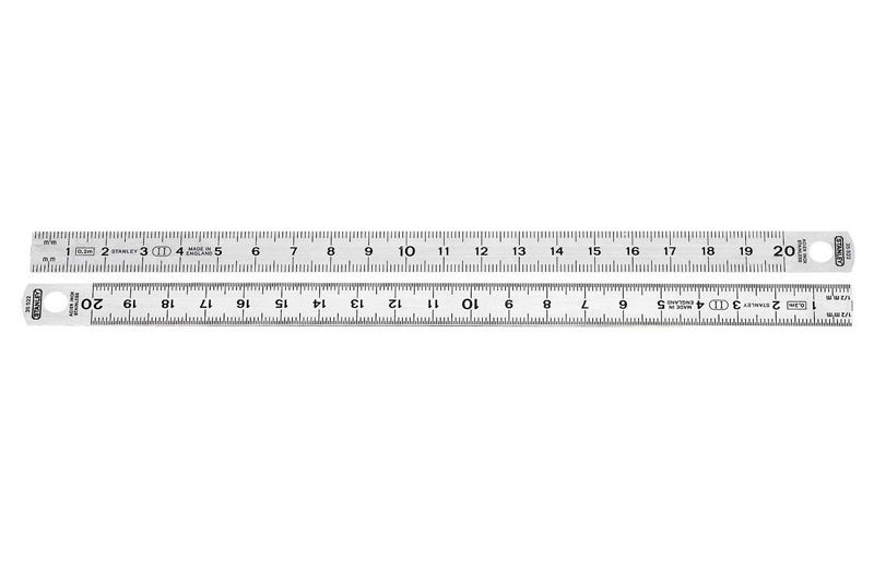Massstab Stahl, flexibel Länge cm: 20, Breite mm: 13
