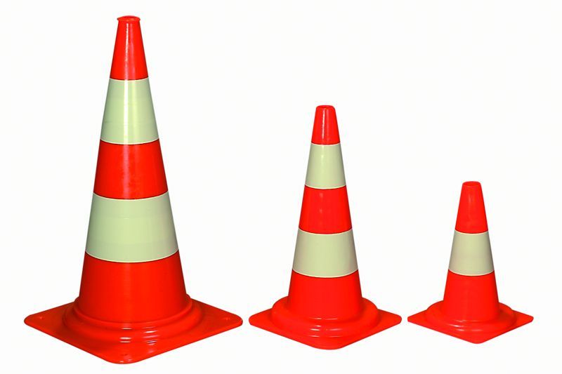 Verkehrskegel MOLAN Höhe cm: 32, Fuss cm: 23/23
