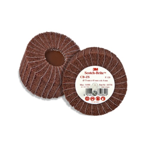 Bürste mit Schaft CB-ZS, K 80 75x45mm, 0 Bürste CB-ZS 75x45mm K80