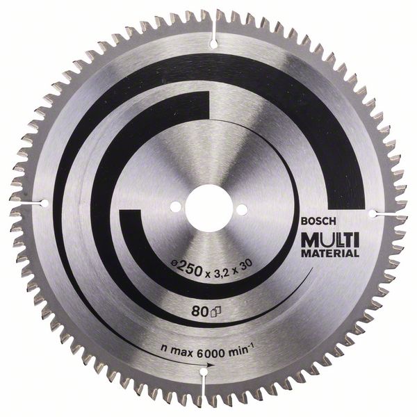 Kreissägeblatt HM 250X30mm / 80 Z MULTI-MATERIAL