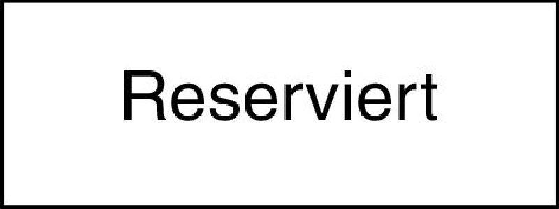 10.082 Zusatztafel EG Grösse cm: 40/15, Text: Reserviert