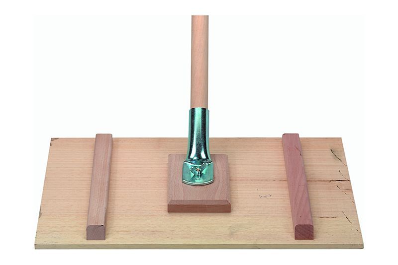 Bodentalosche, aus Holz, Grösse cm: 50x32x1,2, mit Stiel