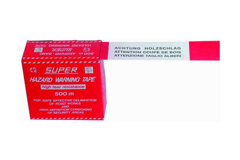 Absperrband Holzschlag Länge m: 500, Breite mm: 80