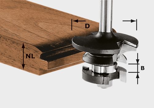 Konterprofilfräser Feder HW S8 D43/21 A/