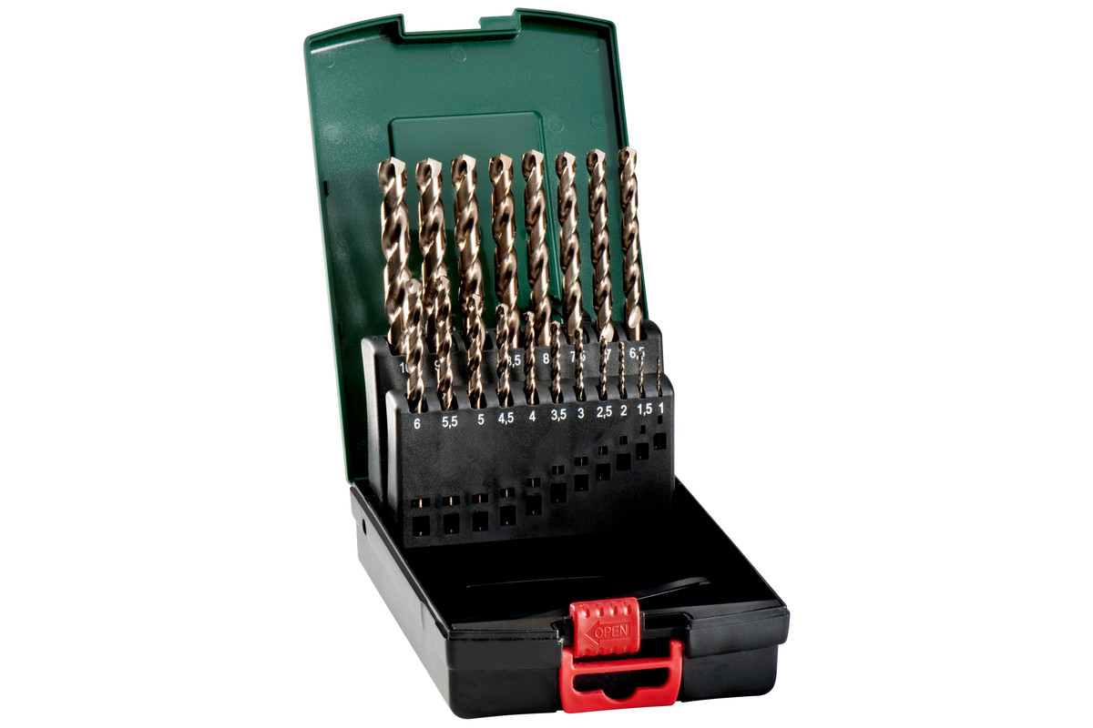 Spiralbohrer-Satz HSS-Co 1-10MM METABO IN Kunststoffkassette