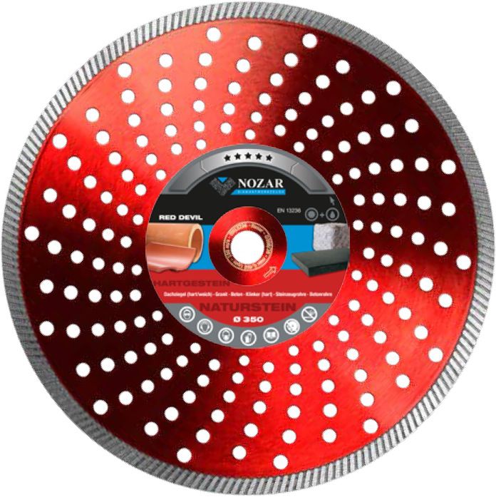 Nozar Dia-Scheibe Red Devil 230mm Beton, Beton arm., Natur + Kunststeine