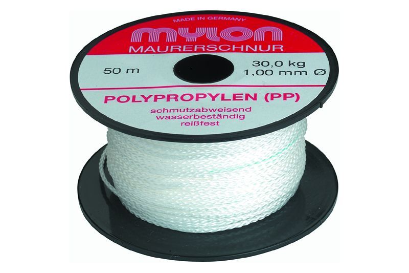 SENKELSCHNUR 1MM WEISS 50 M
