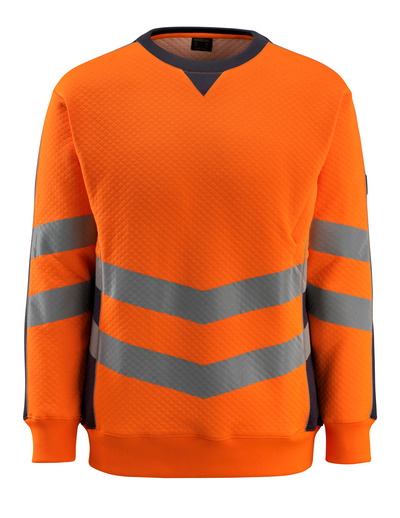 Wigton Sweatshirt MASCOT Orange/scwarzblau / EN 20471 Gr.4XL