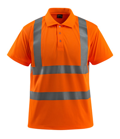 Bowen Polo-Shirt MASCOT Orange, mit Reflexen / EN 20471 Gr.L