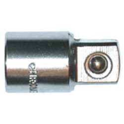 Adapter 1/4" 6-kant x 1/4"  4-kant innen Chrom/Vanadium