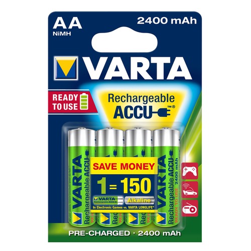 Batterien Akku AA 4Stk. 2400mAh, 4Stk.