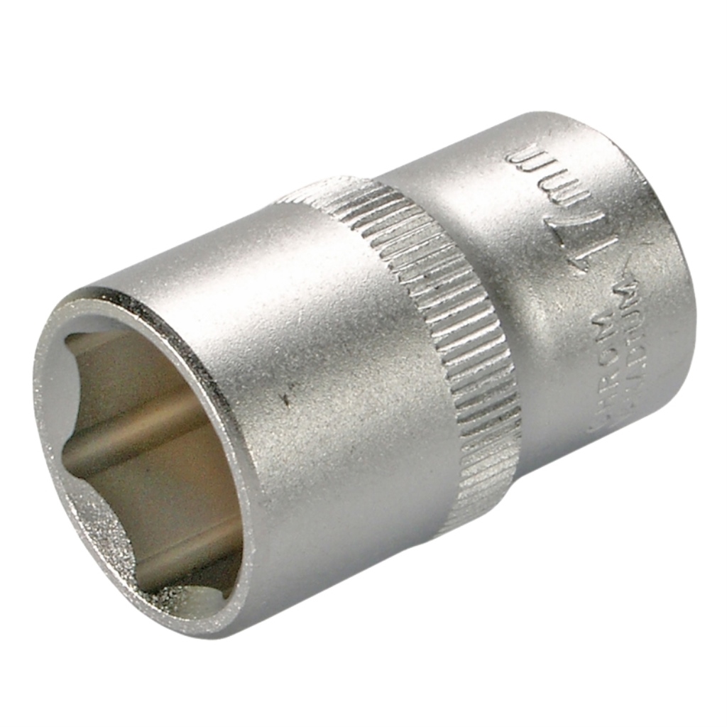 Steckschlüssel 1/4"-13mm, kurz Chrom/Vanadium        6-Kant