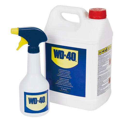 WD-40 Schmiermittel 5l + Zerst + 1 Flüssigkeitszerstäuber WD-40 Schmierm.5l