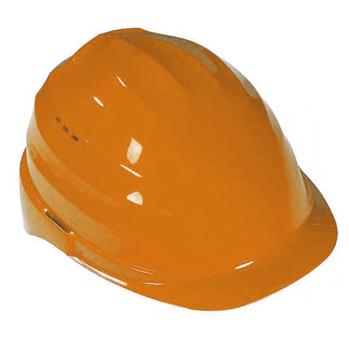 Schutzhelme TERANO orange LP 2010 mit 4-Punkt-Textilband-Innenausstatung