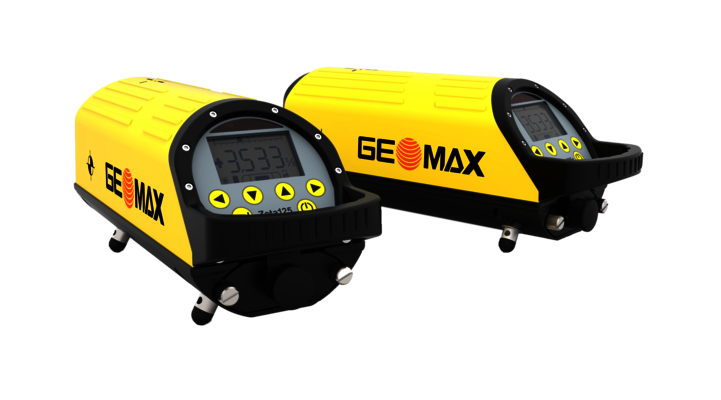 GEOMAX Kanalbaulaser  Zeta 125 S mit vertikaler Rotationsebene +Ladegerät