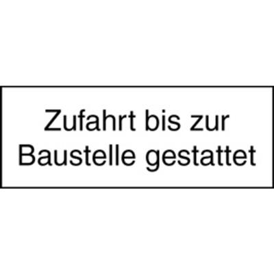 ZUSATZTAFEL HIP 50/20 ZUFAHRT BIS ZUR BAUSTELLE GESTATTET