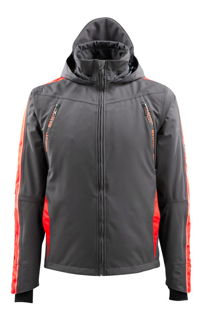 Jacke Gandia Hardwear D-anthr/h-vi Rot 2XL MASCOT