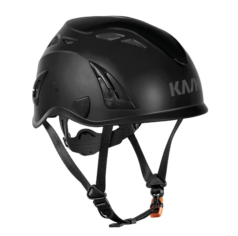 Schutzhelme KASK SUPERPLASMA AQ schwarz mit 4-Punkt-Kinnriemen, Drehverschluss