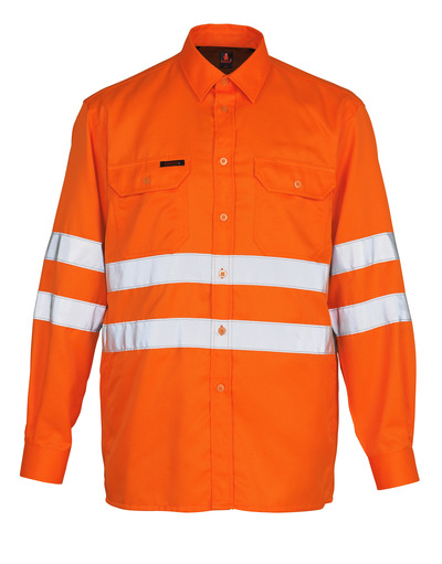 Hemd Jona Safe Classic h-vi Orange 47-48 MASCOT