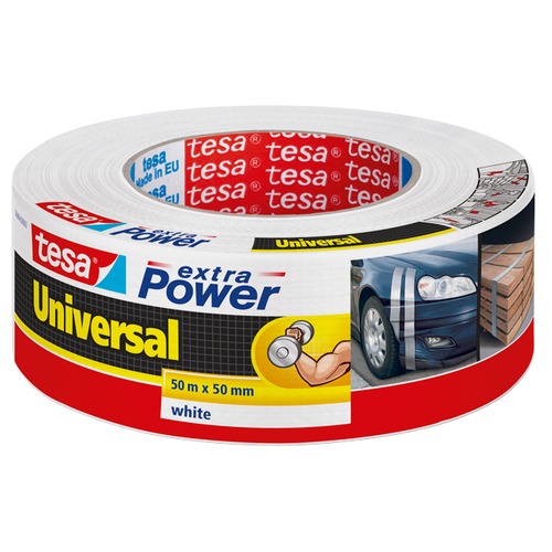 Gewebeband Extra Power weiss 50m : 48mm, 56389-08