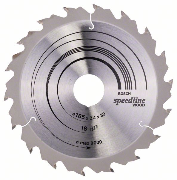 Kreissägeblatt HM 165X30/20X2,4 / 18 Z SPEEDLINE WOOD